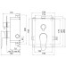 NOVASERVIS TITANIA SMART podomítková baterie s boxem,chrom,2 vývody BOX98051R,0